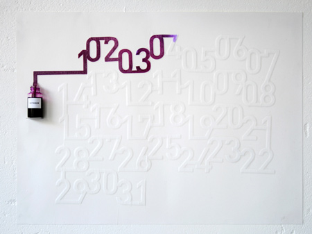 會動的油墨月歷神奇時間顯示器