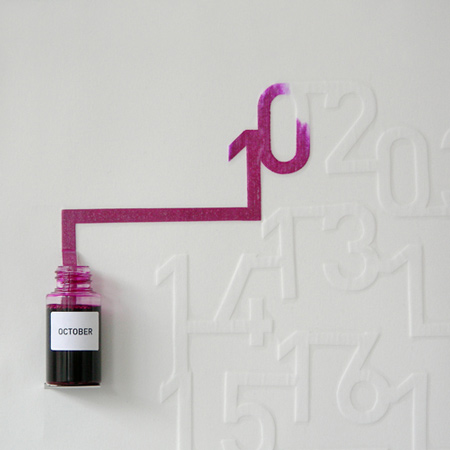 會(huì)動(dòng)的油墨月歷神奇時(shí)間顯示器