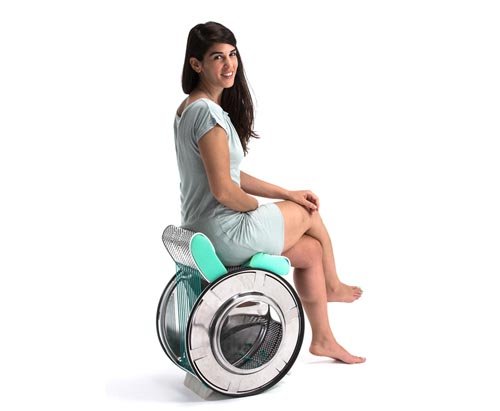 獨特的手扶椅:洗衣機零件組裝