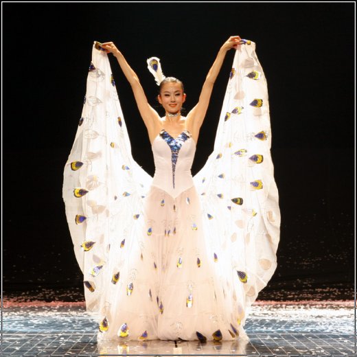 楊麗萍苦練孔雀叫