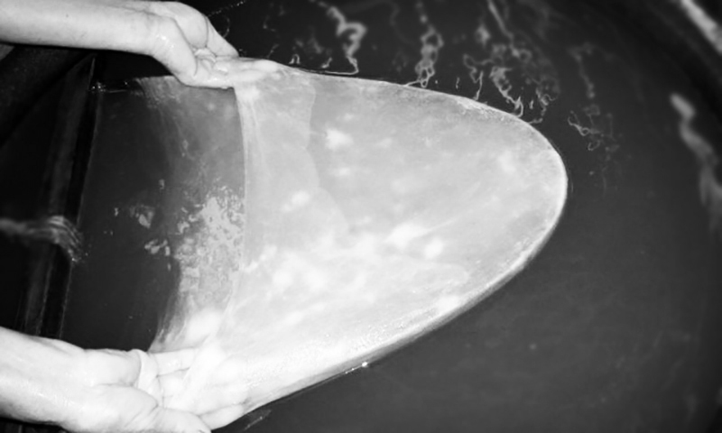 夕禾絲綢學堂之蠶絲被的制作